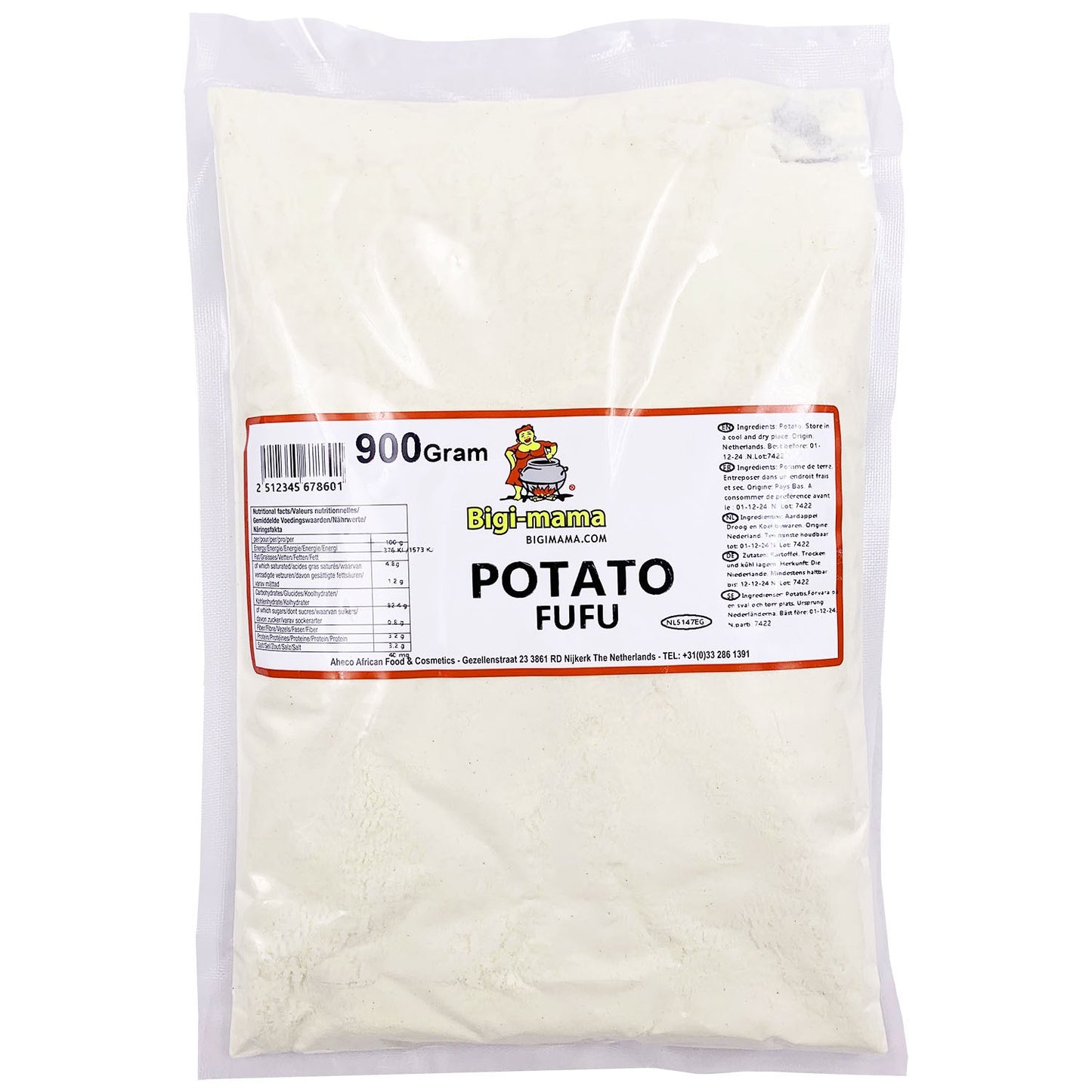 (Flour Potato Fufu) Potato Fufu Flour Bigi Mama  900 gr.