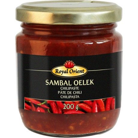 (Hot Chili Paste) ROYAL ORIENT Sambal Oelek - Box 12 x 200 gr (AEF)