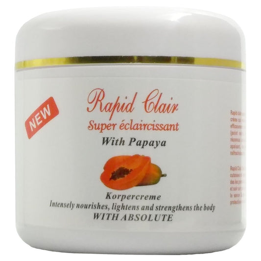 (Body Cream) Rapid Clair Super Éclaircissant with Papaya Cream 500 ml.