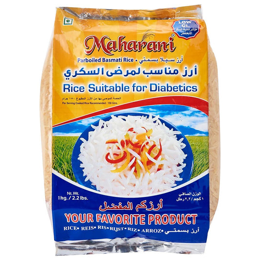 (Basmati Rice Parboied) Basmati Parboiled Maharani Diabetic - 1 kg.