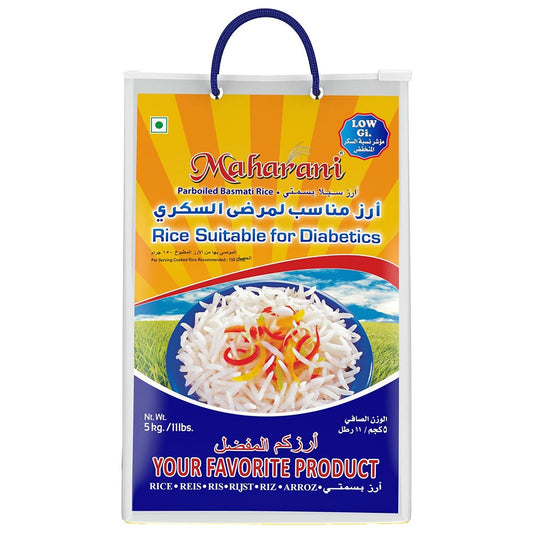 (Basmati Rice Parboiled) Basmati Parboiled Maharani Diabetic - 5 kg.