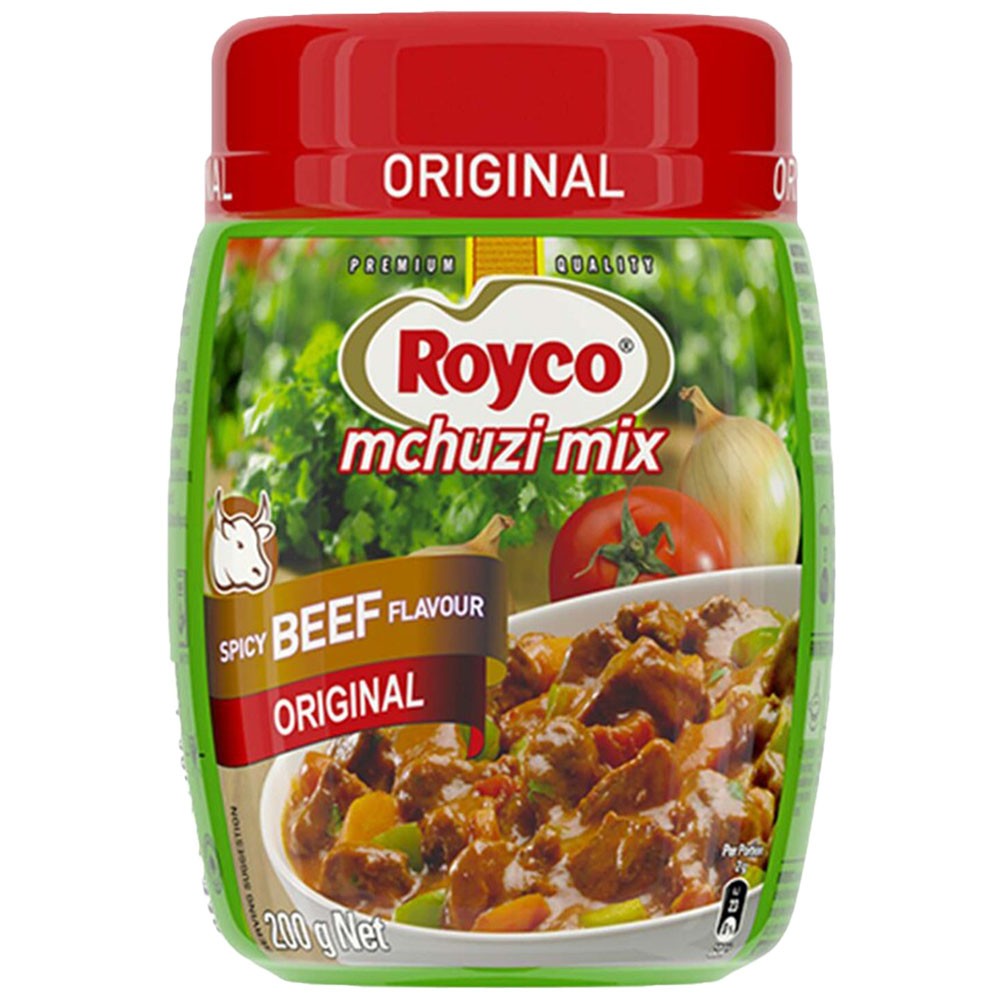 (Beef Mix Seasoning Spicy) Royco Mchuzi Mix Spicy Beef 24 x 200 gr. (AHCO)