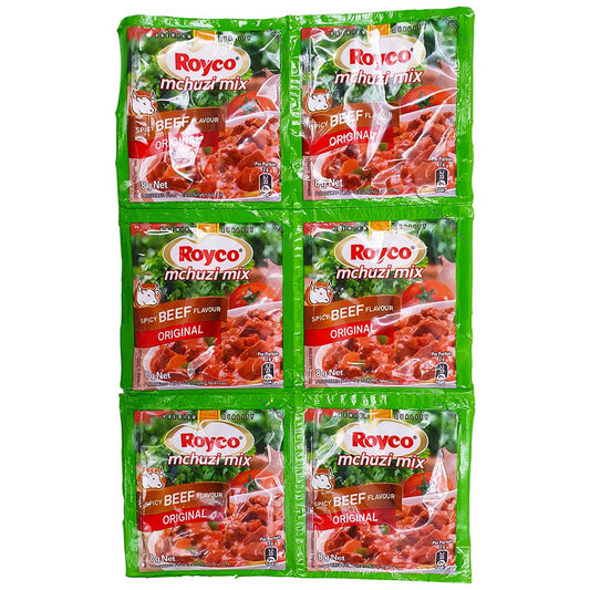 (Beef Seasoning Spicy) Royco Mchuzi Mix Spicy Beef Sachets Box 120 x 8 gr. (AHCO)