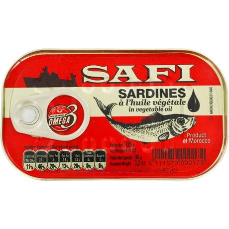 (Canned Seafood) SAFI  Sardine in Vegetable Oil - Box 50 x 125 gr (AEF)