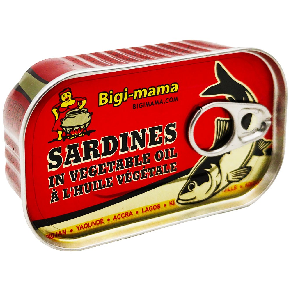 (Canned Seafood) Sardines Bigi Mama In Oil - Box 50 x 125 gr. (AHCO)