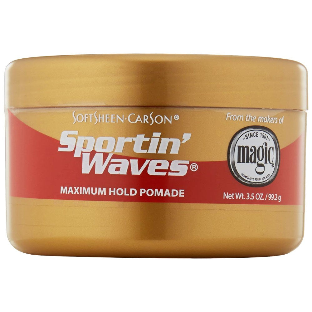 (Hair Care) Sportin Waves Gold Tin Maximum Hold Pomade 3.5 oz.
