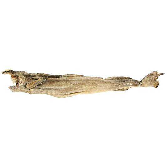 (Fish Dried) Stockfish Cod Whole - 40/60 Pre-Cut Box - 4 kg.