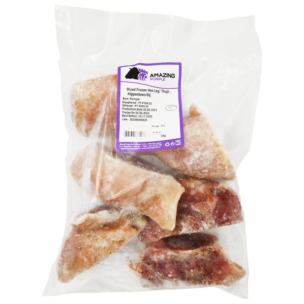 (Frozen Hen's Legs) Diced Strong Hen Legs Box 10 kg