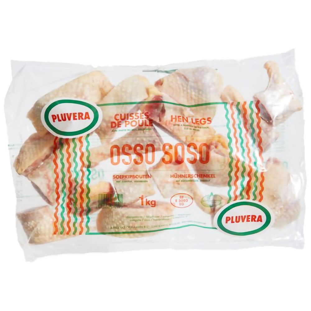 (Frozen Strong Chicken Legs Pieces) Strong Chicken Halal Pluvera - Pieces Osso Sosso Box 10 kg.