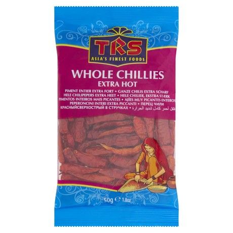 (Chili Extra Hot) TRS Chili Whole Extra Hot - Box 20 x 50 gr (AEF)
