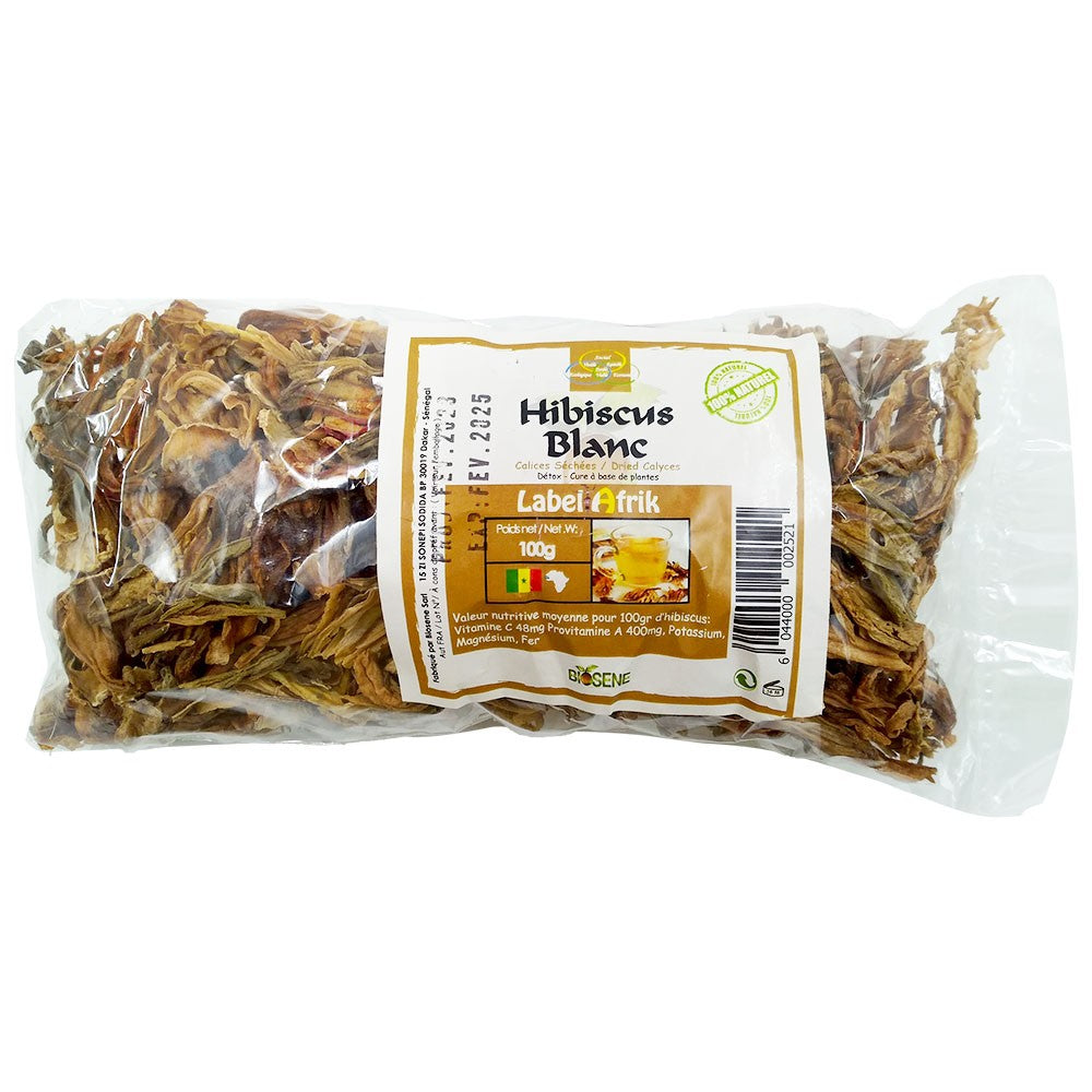 Tea Bissap Hibiscus Blanc -Afrik - 100 gr.