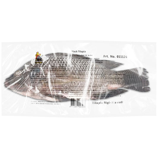 Fresh Fozen Fish Tilapia Black - 600/800 G/S IWP Box 4 kg.