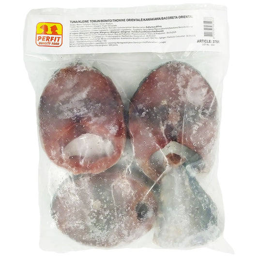 (Fish Steaks Frozen) Tuna Yellowfin Bonito Steaks  - Ctn. 10 x 1 kg. (AHCO)