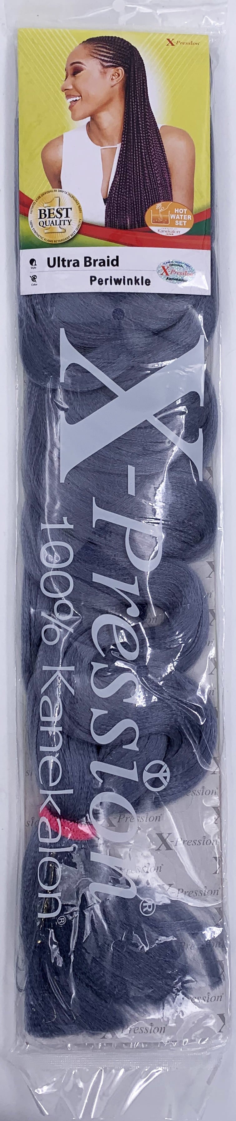 (Hair Braid( X-Pression Ultra Braid Colour Periwinkle.